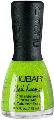 Nubar Nail Polish 15 ml Lime Green Gliter - 102 Nubar Nail Polish 15 ml Lime Green Gliter - 102