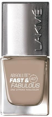 Lakme Fast and Fabulous One Stroke Nail Color 10 ml Gold Caramel - 02 Lakme Fast and Fabulous One Stroke Nail Color 10 ml Gold Caramel - 02