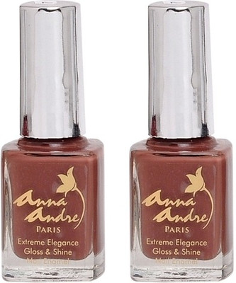 9% OFF on Anna Andre Paris Set of 2 Nail Polishes 9 ml 80063 Cappucino