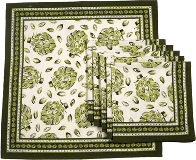 35% OFF on Ocean Collection White, Green Set of 6 Napkins 35% OFF on Ocean Collection White, Green Set of 6 Napkins
