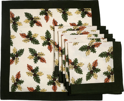 35% OFF on Ocean Collection White, Green Set of 6 Napkins 35% OFF on Ocean Collection White, Green Set of 6 Napkins