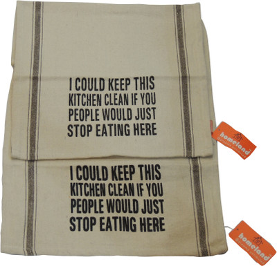 homeland@dreamsunlimited White Set of 2 Napkins