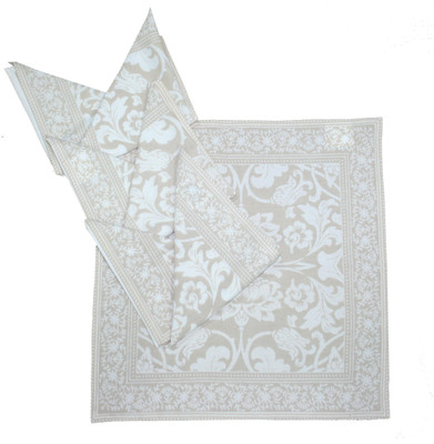 10% OFF on Morning Blossom Beige, White Set of 4 Napkins 10% OFF on Morning Blossom Beige, White Set of 4 Napkins