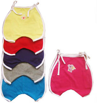 Cherish Maternity Pack of 6 Cute Rompers in Assorted Colours with White Piping