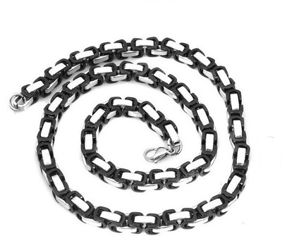 Vaishnavi First Quality Korean Made Non-Allergic Two Tone Beautiful Neck 316L Surgical Stainless Steel Chain