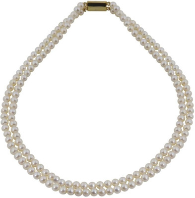 Krishna Pearls & Jewellers Pearls String Alloy Necklace Krishna Pearls & Jewellers Pearls String Alloy Necklace