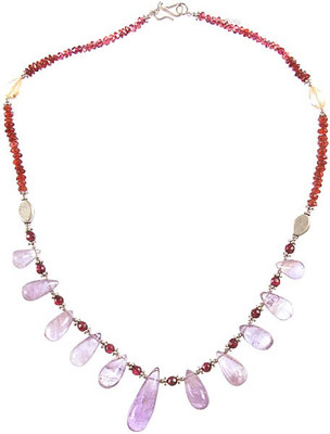 Exotic India Stylish Amethyst Stone Necklace Exotic India Stylish Amethyst Stone Necklace