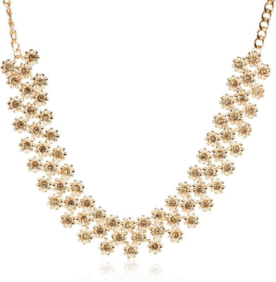 Moedbuille Stunning Flower Pattered Alloy Necklace