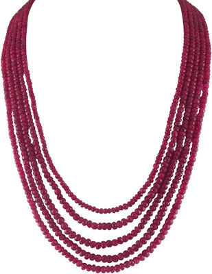 Jpearls Royal Ruby Ruby Alloy Necklace Jpearls Royal Ruby Ruby Alloy Necklace