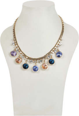 Muchmore Beautiful Fashion Pendant Set For Women And Girls For Party And Wedding Occasion Crystal Alloy Necklace