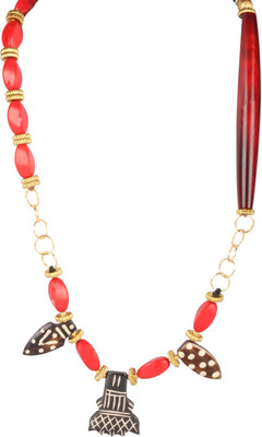 51% OFF on Sparkling Drop Brass Necklace