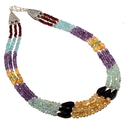 8% OFF on Nikhil Silver Arts Citrine Silver Necklace