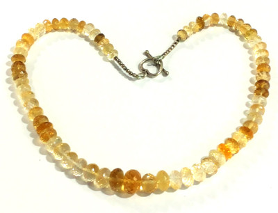 Moah N1156 Citrine Sterling Silver Necklace Moah N1156 Citrine Sterling Silver Necklace