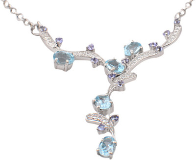 55% OFF on Sparkling Drop Topaz Sterling Silver Plated Silver Necklace 55% OFF on Sparkling Drop Topaz Sterling Silver Plated Silver Necklace