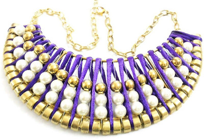 9% OFF on Bid4desire FUSneck Alloy, Fabric, Shell Necklace 9% OFF on Bid4desire FUSneck Alloy, Fabric, Shell Necklace