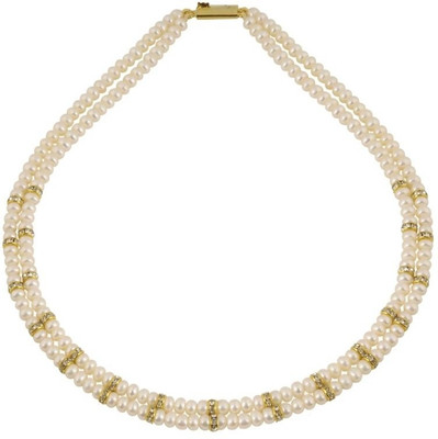 Krishna Pearls & Jewellers Pearls String Alloy Necklace Krishna Pearls & Jewellers Pearls String Alloy Necklace