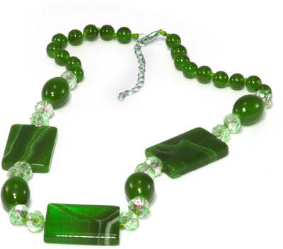 7% OFF on Aara Arts Shaded green Beads Alloy Necklace 7% OFF on Aara Arts Shaded green Beads Alloy Necklace