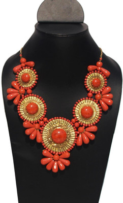 70% OFF on VR Designers Metal, Stone Necklace