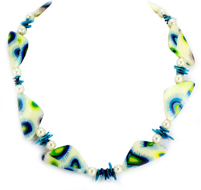 13% OFF on Aara Arts Peacock Stone Acrylic, Stone Necklace