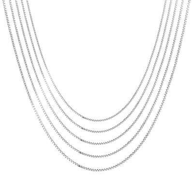 53% OFF on Love Bright Jewelry Rhodium Plated Sterling Silver Chain Set 53% OFF on Love Bright Jewelry Rhodium Plated Sterling Silver Chain Set