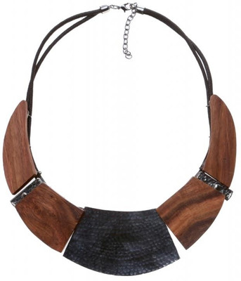 15% OFF on Blueberry N-485 Wood Necklace