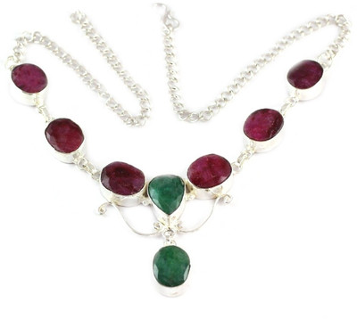 4% OFF on 925 Silver Silver Plated Alloy Necklace