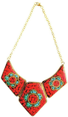 37% OFF on Jewel Paradise Opal Brass Necklace