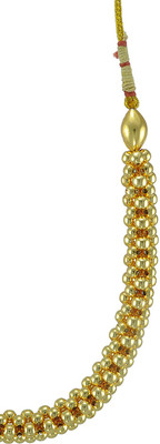 60% OFF on Womens Trendz Kolhapuri Saaj Thushi Crystal Yellow Gold Plated Alloy Necklace