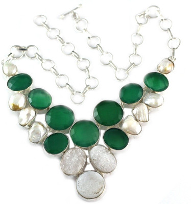 6% OFF on 925 Silver Silver Plated Alloy Necklace