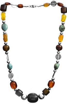 Exotic India Gemstones Sterling Silver Chain