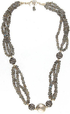 Exotic India Faceted Sterling Silver Necklace Exotic India Faceted Sterling Silver Necklace