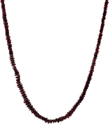 Pearl Paradise String. Garnet Alloy Necklace Pearl Paradise String. Garnet Alloy Necklace