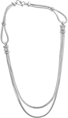 Exotic India Stylish Sterling Silver Necklace Exotic India Stylish Sterling Silver Necklace