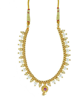 60% OFF on Womens Trendz Kolhapuri Saaj Thushi Crystal Yellow Gold Plated Alloy Necklace 60% OFF on Womens Trendz Kolhapuri Saaj Thushi Crystal Yellow Gold Plated Alloy Necklace