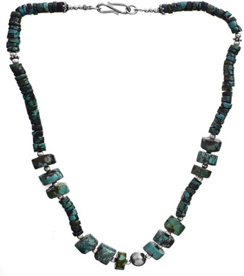 Exotic India Turquoise Sterling Silver Necklace