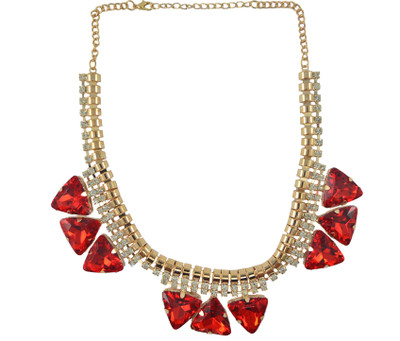 55% OFF on Diovanni Zinc, Alloy, Stone Necklace