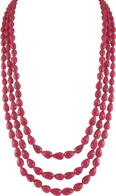 6% OFF on Jpearls Drop Shape Ruby Ruby Alloy Necklace 6% OFF on Jpearls Drop Shape Ruby Ruby Alloy Necklace
