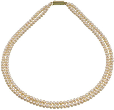 Krishna Pearls & Jewellers Pearls String Alloy Necklace Krishna Pearls & Jewellers Pearls String Alloy Necklace