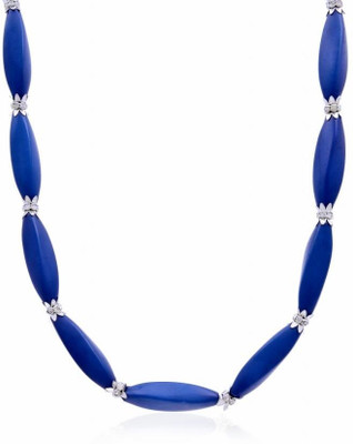 55% OFF on Trendy Baubles Cubic Zirconia Rhodium Plated Metal Necklace