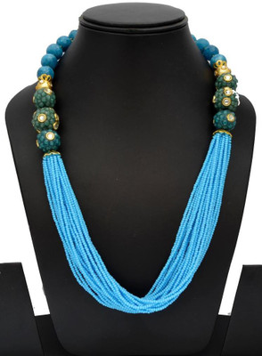 46% OFF on Swarna Neckpiece With Meenakari Beads For Women Onyx Stone Necklace 46% OFF on Swarna Neckpiece With Meenakari Beads For Women Onyx Stone Necklace