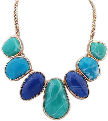 50% OFF on Crunchy Fashion Pink Paradise Short Alloy Necklace