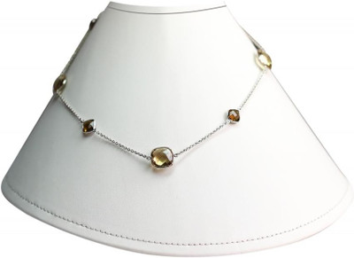 37% OFF on Exxotic Jewelz Royal Fashion Quartz Sterling Silver Plated Silver Necklace 37% OFF on Exxotic Jewelz Royal Fashion Quartz Sterling Silver Plated Silver Necklace