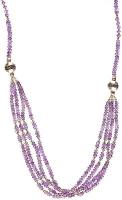 Exotic India Faceted Amethyst Sterling Silver Necklace Exotic India Faceted Amethyst Sterling Silver Necklace