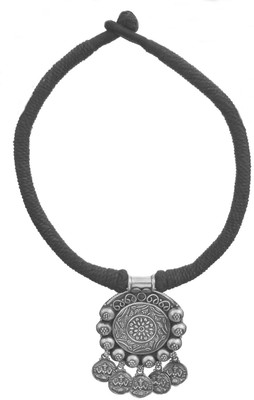 Exotic India Goddess Lakshmi Ethnic Sterling Silver Necklace Exotic India Goddess Lakshmi Ethnic Sterling Silver Necklace