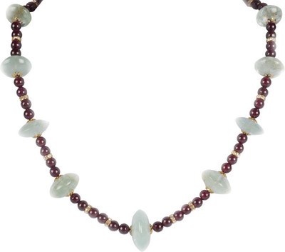 51% OFF on Sparkling Drop Aquamarine Stone Necklace