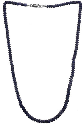 Exotic India Faceted Sterling Silver Chain