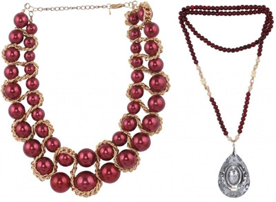 70% OFF on SP Jewellery Alloy Necklace Set