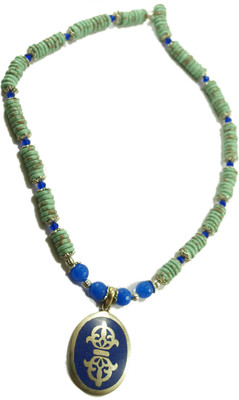 10% OFF on Mangai Agate Alloy, Silver Necklace