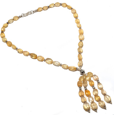 55% OFF on Nikhil Silver Arts Pearl Silver Plated Silver Necklace