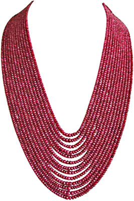 Surat Diamond Ruby Stone Necklace Surat Diamond Ruby Stone Necklace